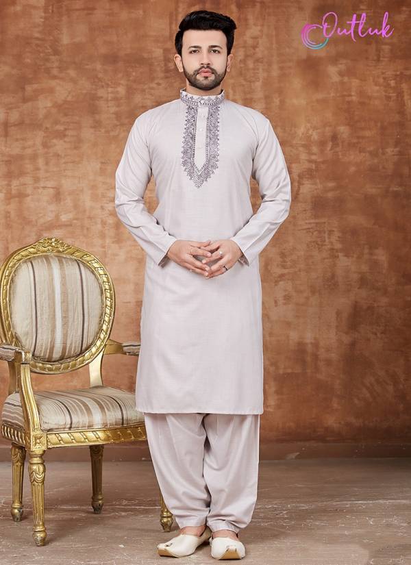 Outlook Vol 24 Stylish Festive Wear Heavy Cotton Mens Wear Pathani Latest Collection